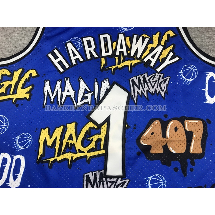 Maillot Orlando Magic Penny Hardaway Slap Sticker Mitchell & Ness 1994-95 Bleu